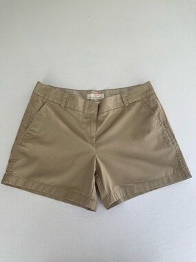 J.Crew Woman’s Broken-In Chino Khaki Shorts 100% Cotton Size 12 Classic Safari